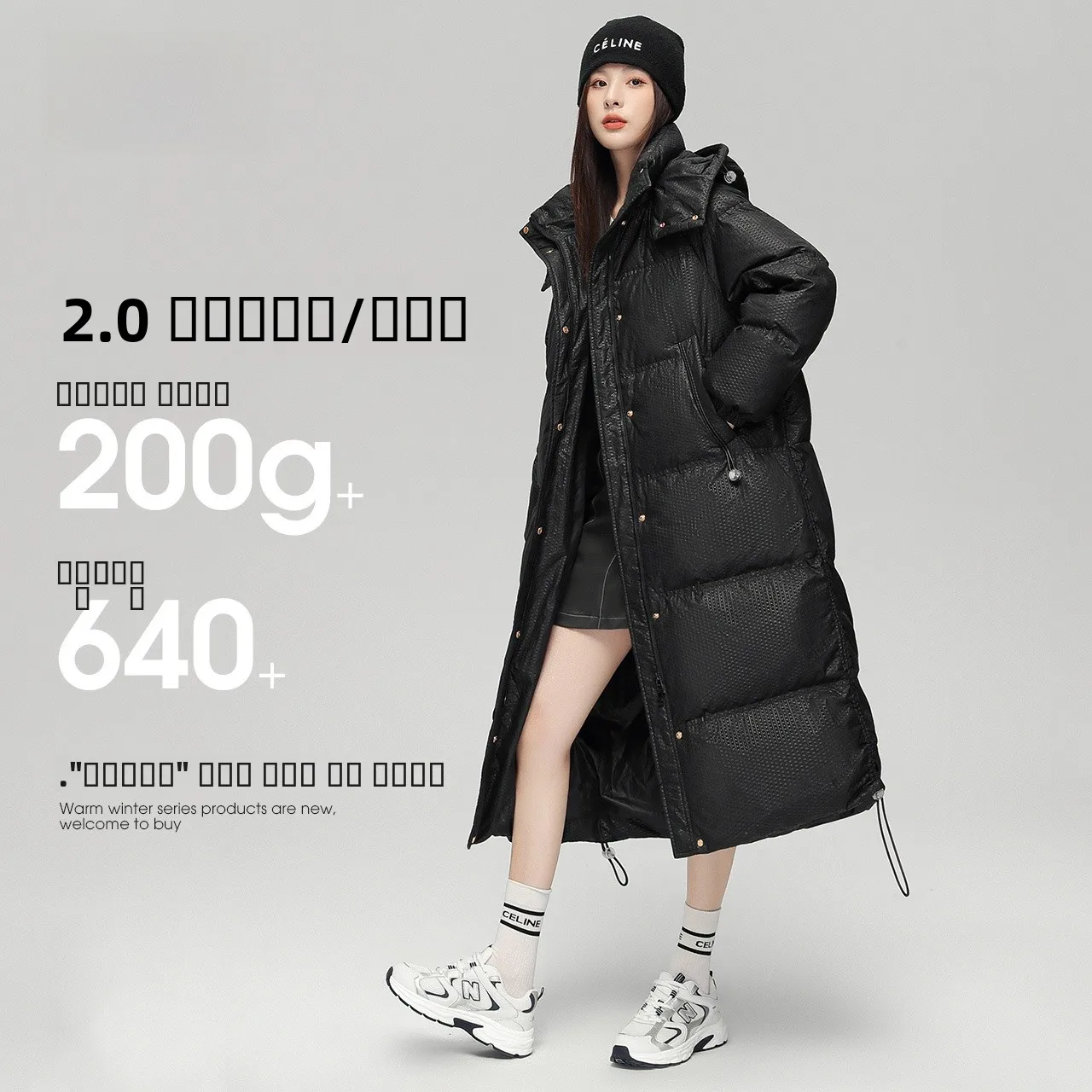 

Snow Flng Trendy Men Women ort Medium Long Basic Faion Casual Warm down Jaet Polyester Nylon Fabric Quilted Coat Zipp...