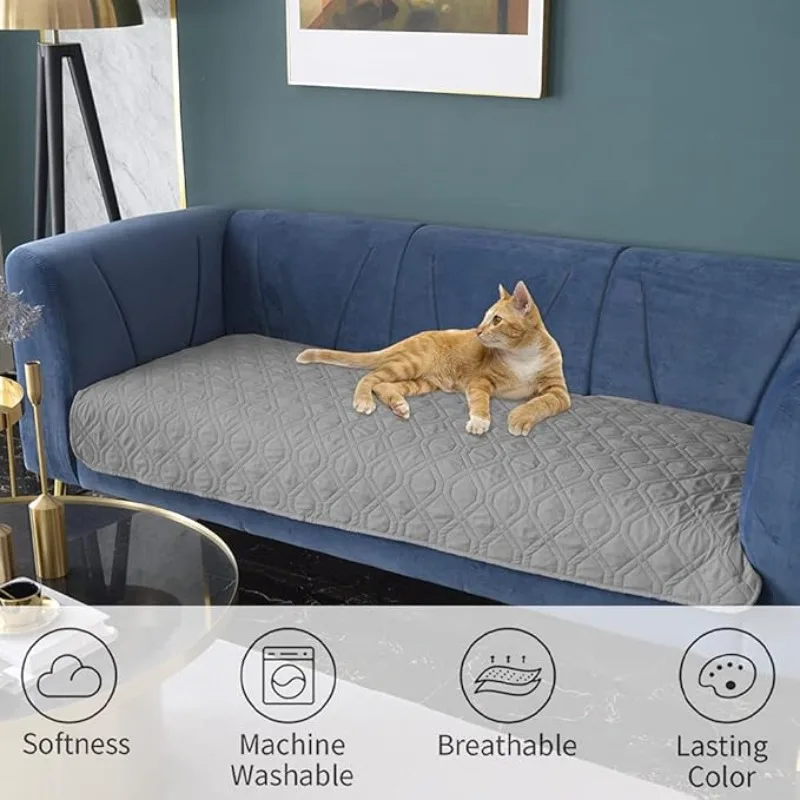 Essential Non-Slip Pet Pad for Home, 100% Waterproof Impermeable, All-Season Dog Bed Mat & Sofa Cover Protector