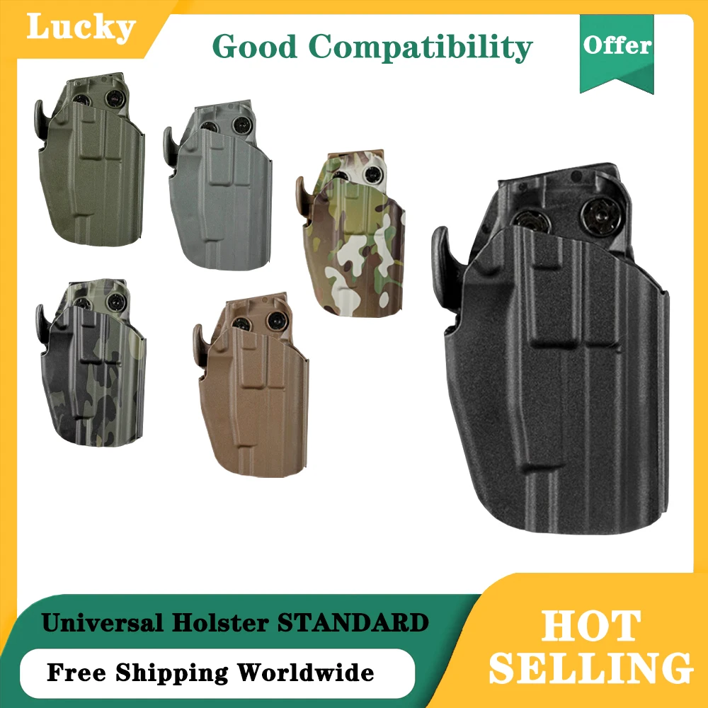 ユニバーサルホルスター-standard-クイックリリース調整可能バッククリップガンホルスター-右利き用-30種類以上のピストルに対応