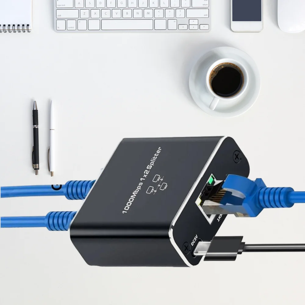 Rj45 Network Splitter 1 to 2/3 Gigabit Ethernet Adapter Internet Network Cable Extender Rj45 Connector for PC TV Box Router