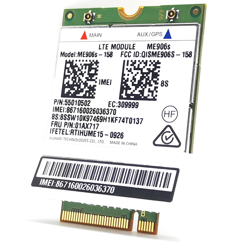 ME906S Mobile Broadband Card For Lenovo X260 T460 T560 X1C L560 P50 LTE HSPA+ 4G Module ME906S-158