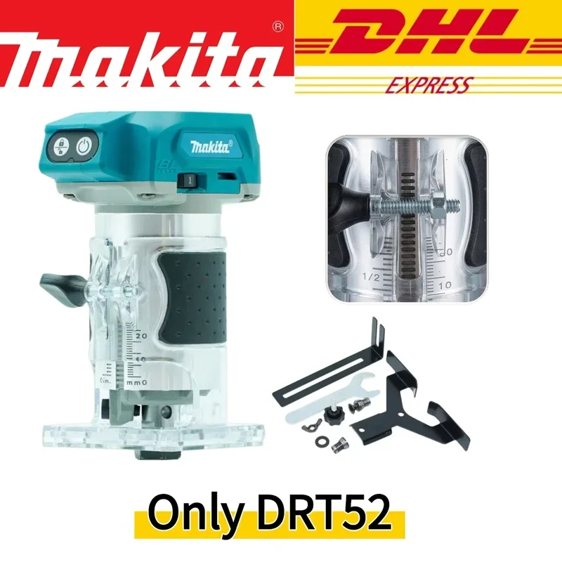 makitatrimmer-rechargeable-trimming-machine-brushless-slotting-tool-drt50-cordless-milling-woodwork-engraving-machine