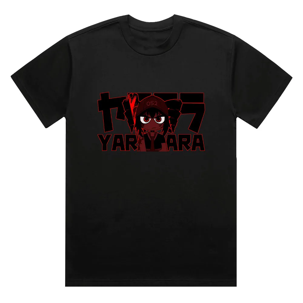 Kasane Teto YARARARA T Shirt Punk Fashion Graphic Print T-shirt Women Men Round Neck Cotton Short Sleeve Oversize Streetwear Y2K
