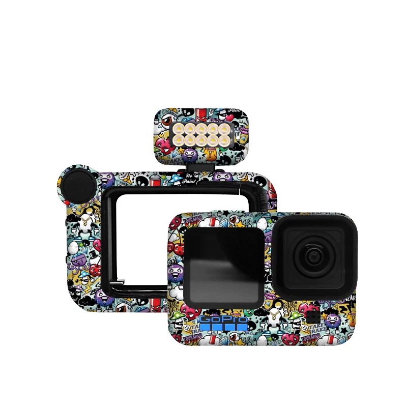 For GoPro Hero 9/10/11/12 Action Sports Camera Stickers Waterproof Anti-scratch Protective Film Personality Refit Accessories