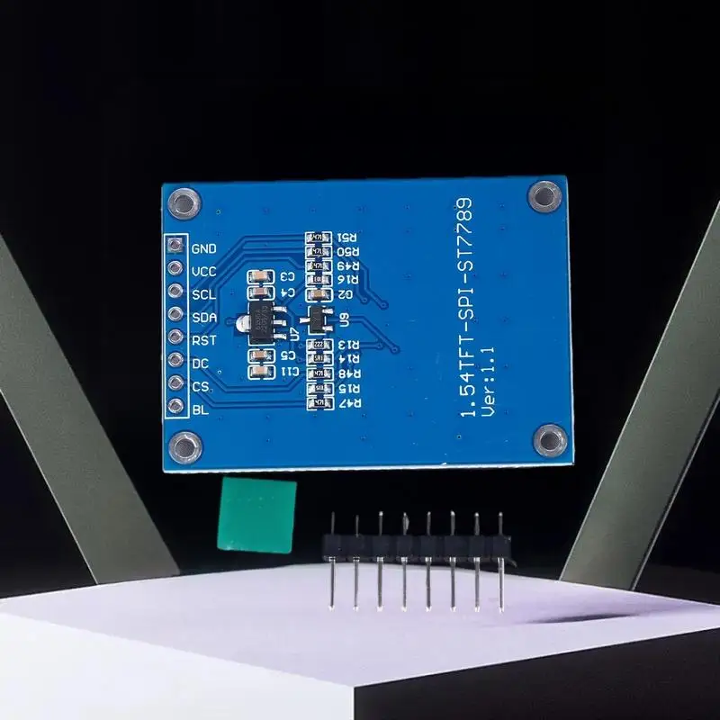 Advanced 1.54" TFT LCD Display Module with EC11 Rotary Encoder Button, IIC/I2C SPI Compatible with Arduino ESP32 ESP8266.