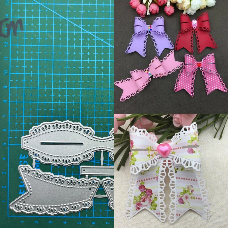 Bow Tie Metal stencil mold Cutting Dies decoration scrapbook die cuts Album Paper Craft Embossing DIY Card Crafts