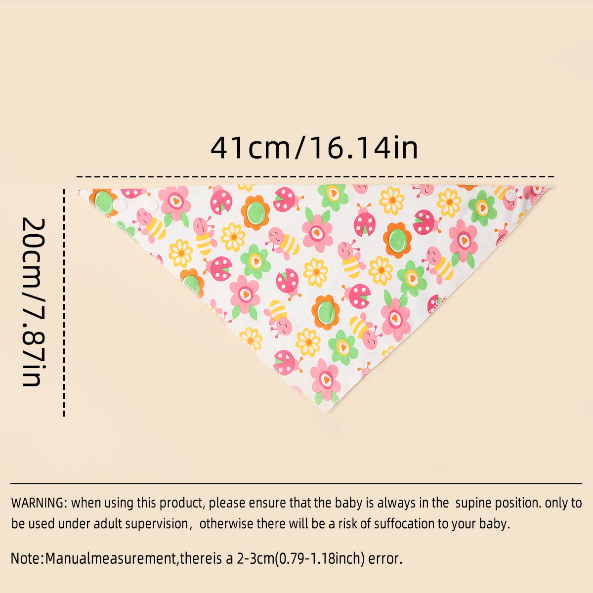 아기 턱받이 삼각형 이중 레이어 코튼 만화 동물 프린트 아기 반다나 턱받이, 트림 천 아기 물건, 무작위 5 개