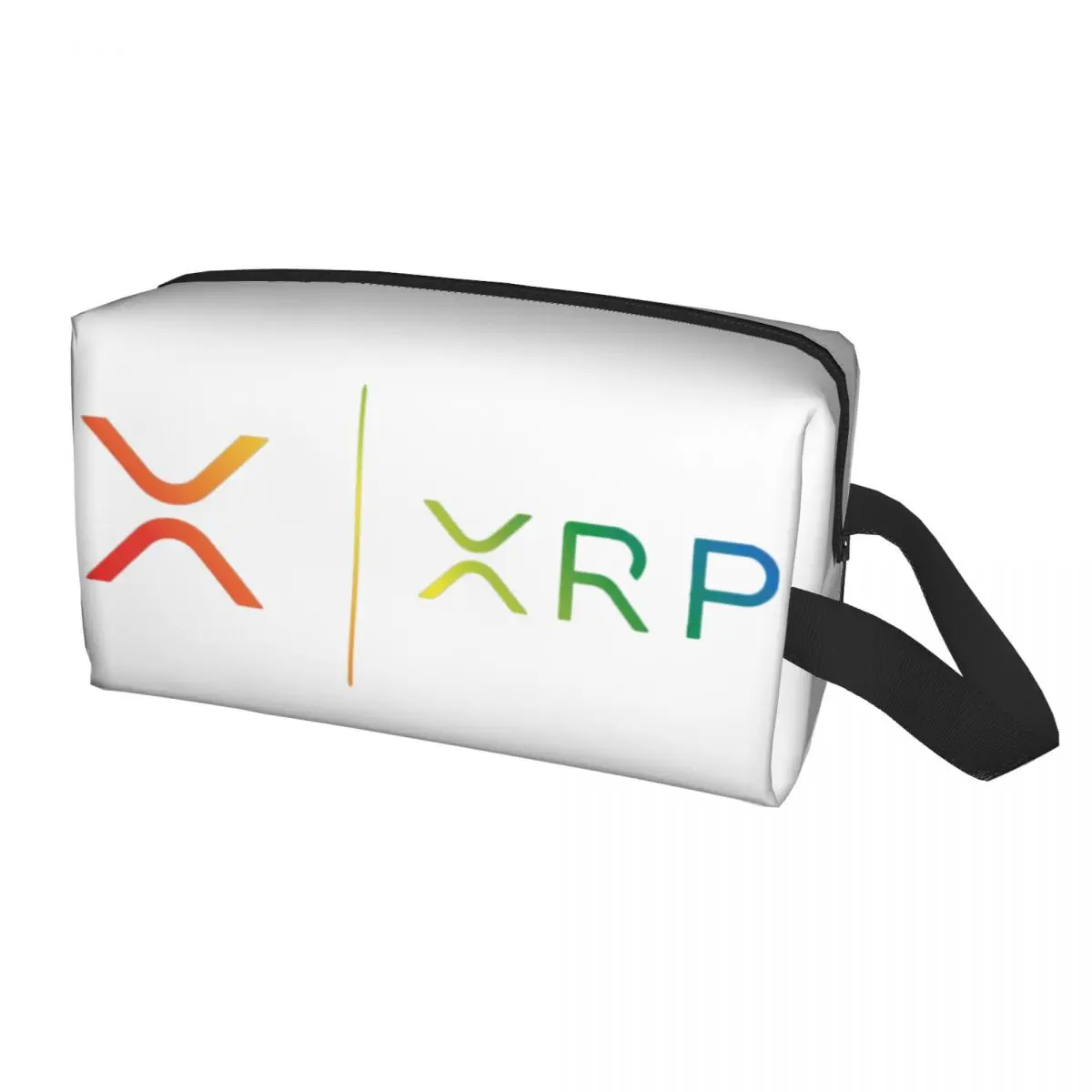 Ripple XRP Rainbow Ripple Logo Cosmetic Bag Women Fashion Large Capacity Bitcoin Crypto Makeup Case Beauty Storage Toiletry Bags