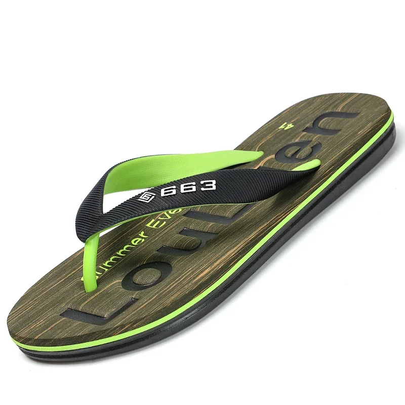 2023 High Quality Hot Sale Flip Flops Men Summer Beach Slippers Men Fashion Concise Slides Casual Men Slippers Beach Outdoor