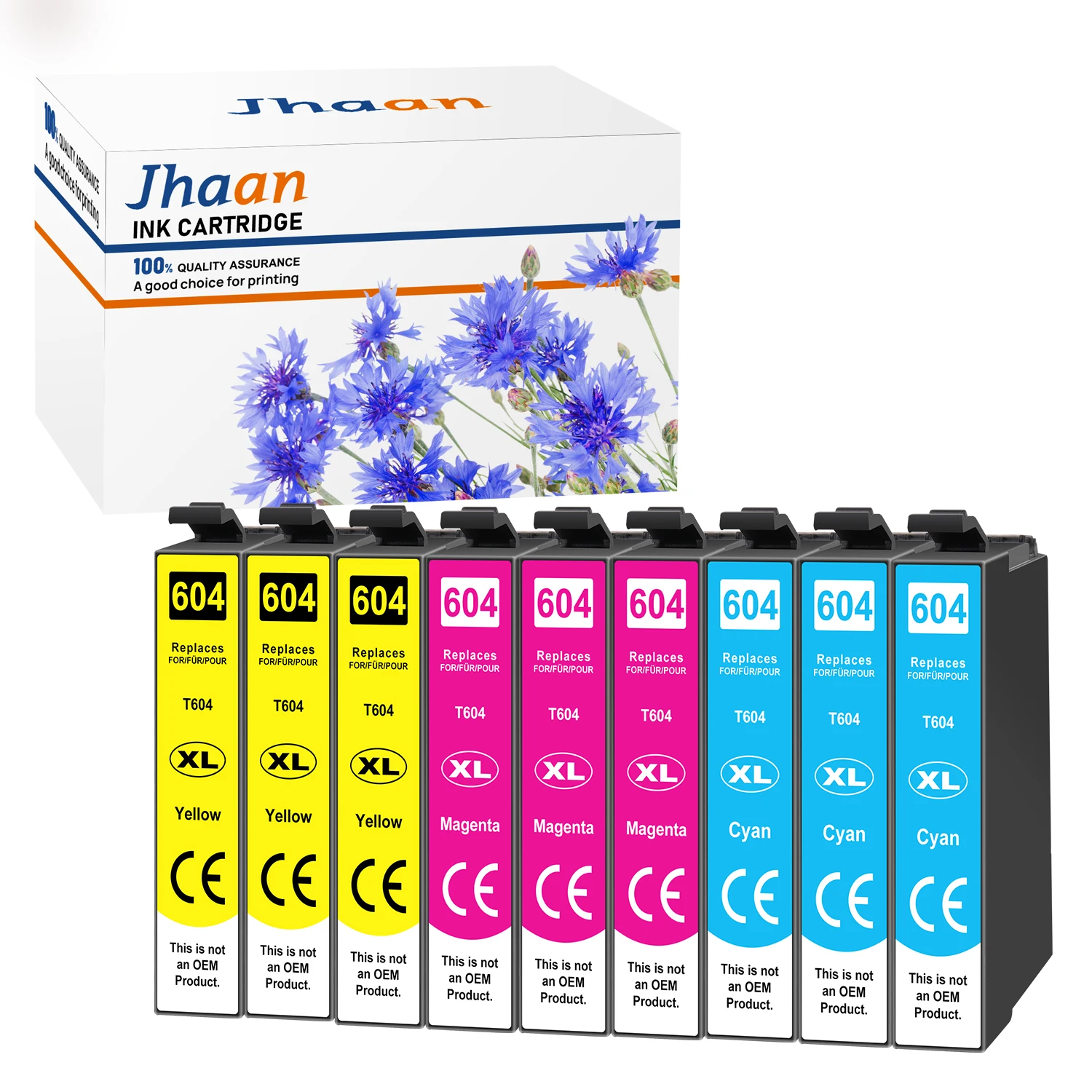Jhaan 604XL printercartridges compatibel met Epson 604 604XL cartridges voor Expression Home XP-4200 XP-3200 XP-3205 XP-2200
