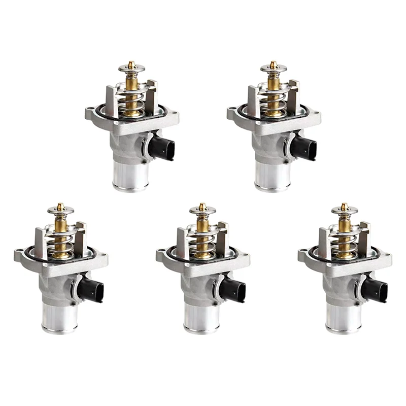 

5PCS Car Engine Coolant Thermostat Assembly Housing For Chevy Aveo Sonic 09-16 96984104 55578419 25193683