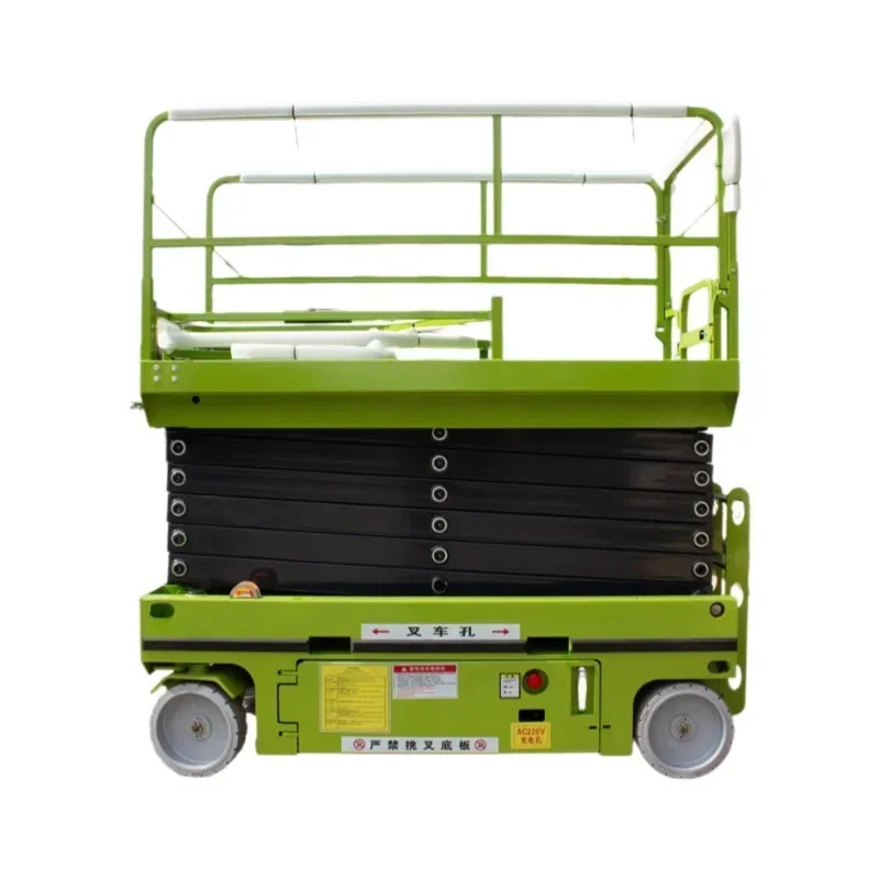 Fully self-propelled scissor lift platform, electro-hydraulic aerial maintenance and installation operations, scissor lift