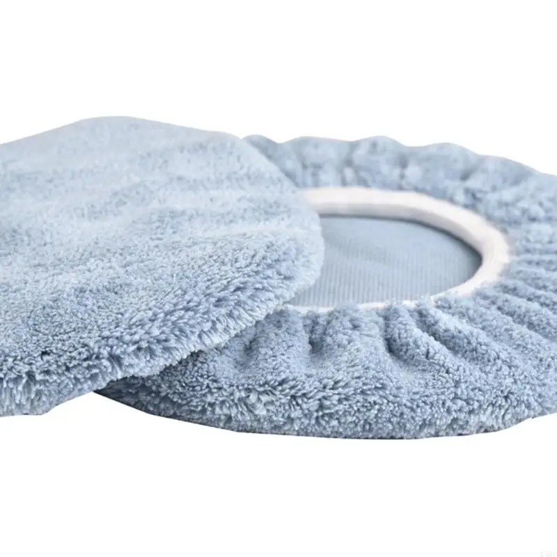 D5BE 10Pcs Car Polisher Bonnets Wool Microfiber Pads set for Automotive Finishing