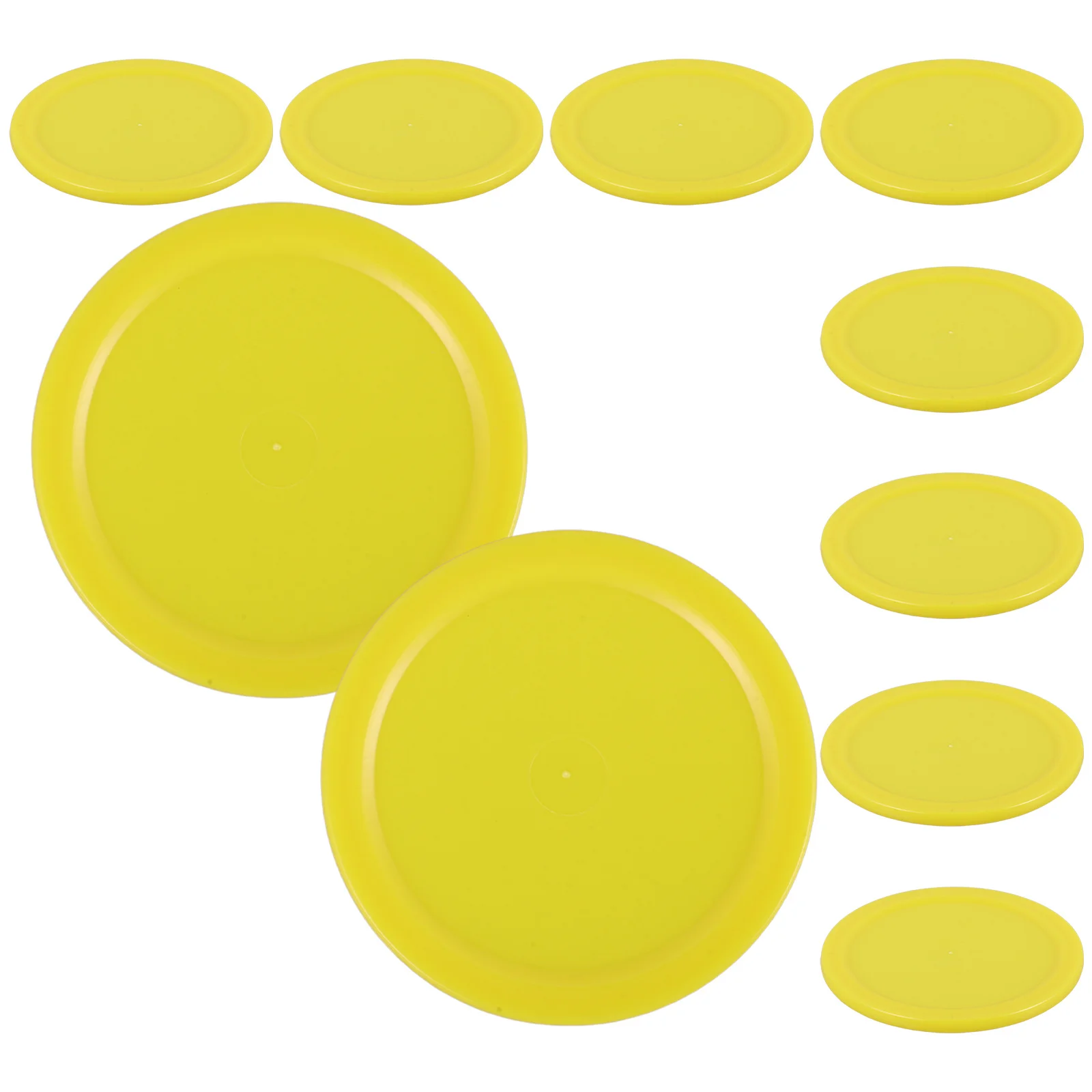 10 قطع من كرات الهوكي الجليدي، هيكل بلاستيكي متين، سطح أملس، خفيف الوزن، مثالي لطاولات نمط اللعبة، قضبان، غرف البلياردو #5