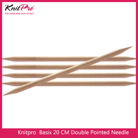 1 piece Knitpro Basix Birch 20 cm  Double Pointed Needle