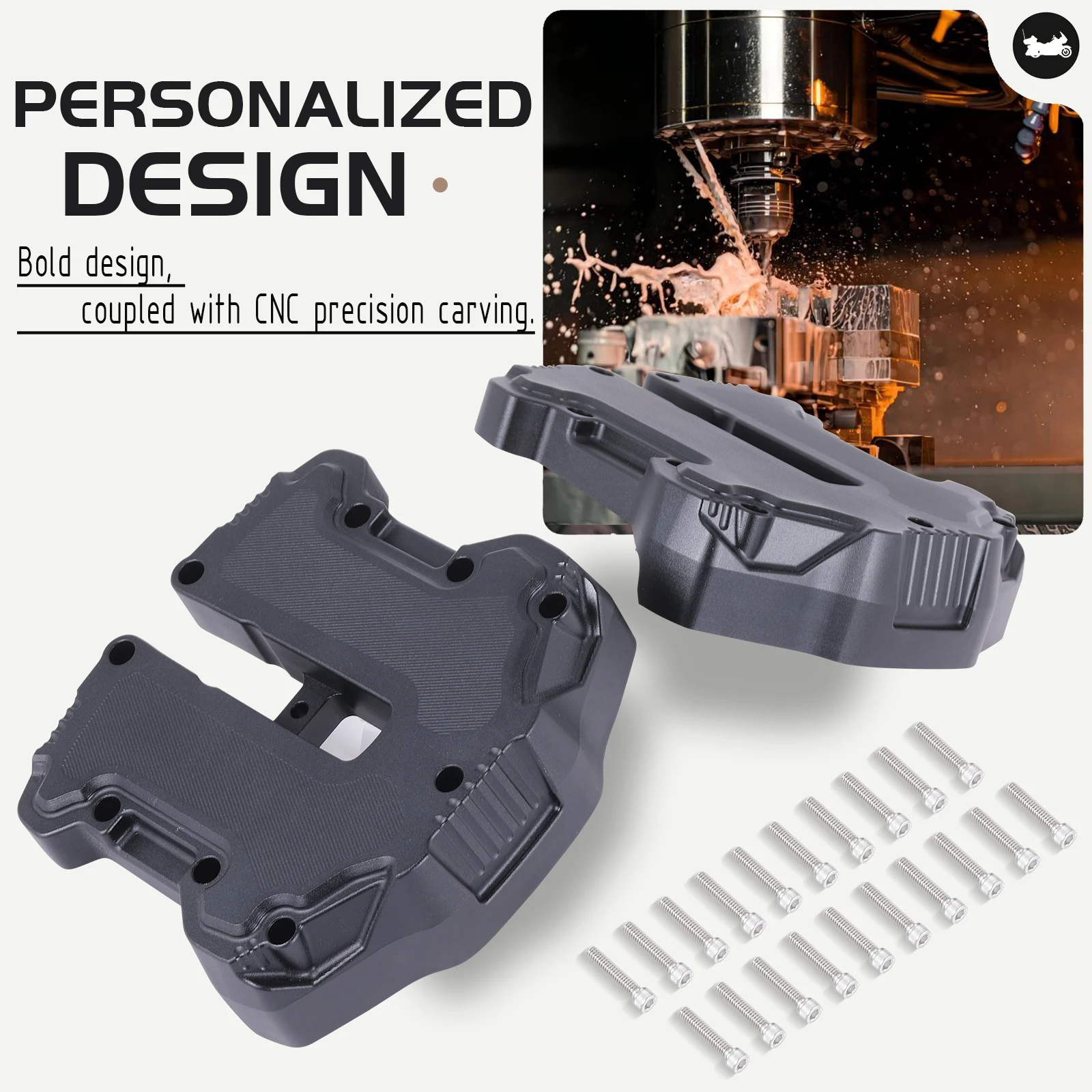 CNC Aluminum Rocker Box cover for Harley M8 engine Road King FLHR Street Glide FLHX Ultra Electra Glide 2017-2024 view 2