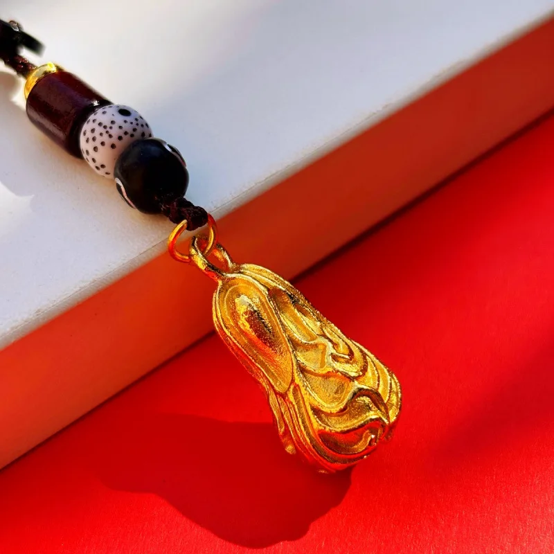Chinese Style Lucky Cabbage Keychain Pendant 2026 Traditional Handmade Braided Rope Beaded For Car Bag Key Decor Good Fortune