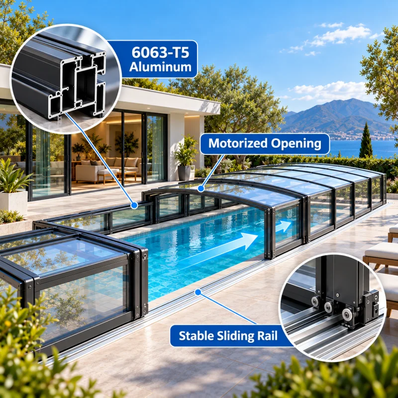 Any Size Custom Movable Aluminum Glass Sunroom Large Glass Panels Winter Garden Solarium House For Villa Garden Outdoor Use image 2