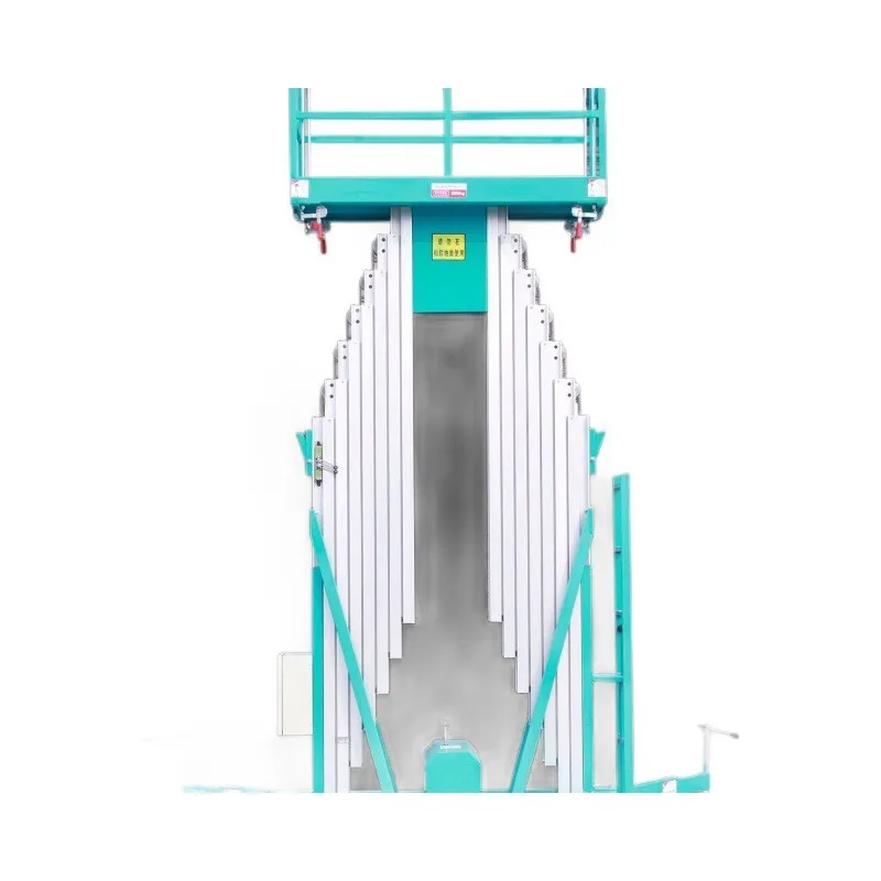 Electric hydraulic lifting air operation platform mobile single column 4-10 meters climbing car aluminum elevator