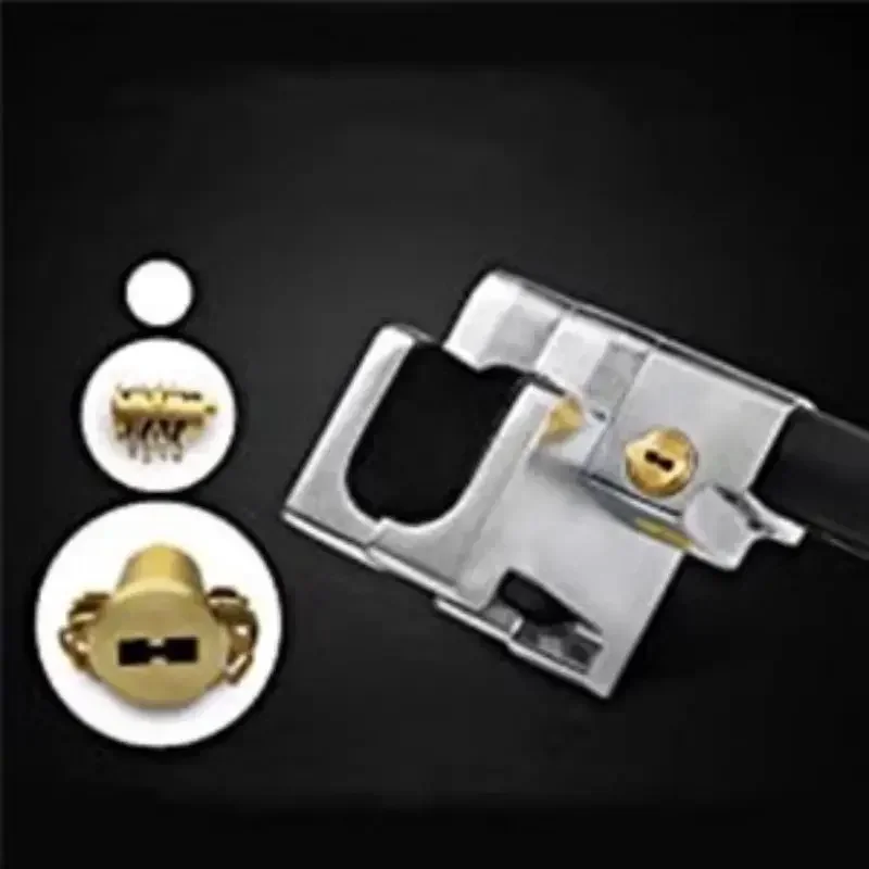 

Новый противоугонный замок-сигнализация для руля автомобиля, Т-образный, для переднего колеса, универсальный автомобильный замок