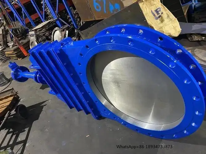 ANSI CE ارتفاع درجة الحرارة 150lb 300lb DN400 DN800 DN1000 SS304 الفولاذ المقاوم للصدأ الكربون الصلب Wcb سكين بوابة صمام للمياه #5