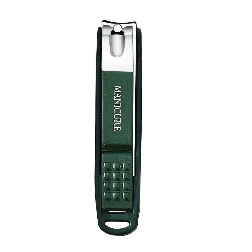 Roestvrijstalen nagelknipper manicure gereedschap grote opening nageltrimmer anti-spat ontwerp scherpe rand kerstcadeau