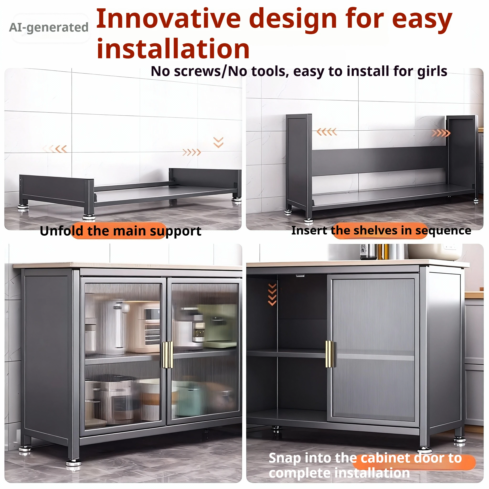 Kitchen Cabinet Sideboard Home Entrance Space Saver Dining Room Mueble Cocina Living Complete Cocina Kitchen Cabinets Storage