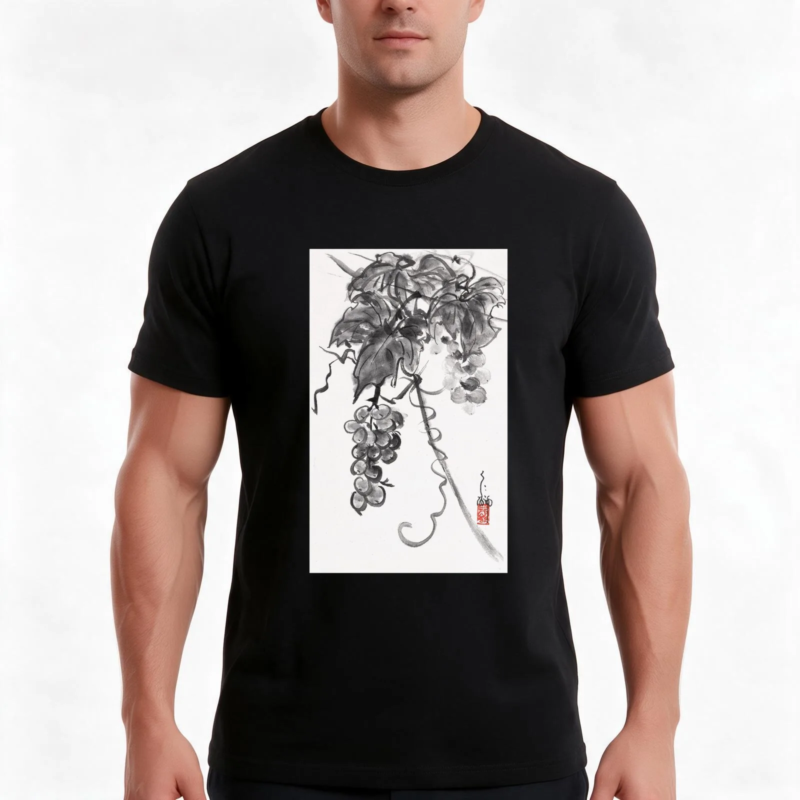 Grapevine T-Shirt Summer Casual Cotton Tee Oversized Streetwear Tops Vintage Graphic Print Loose Fit Short Sleeve