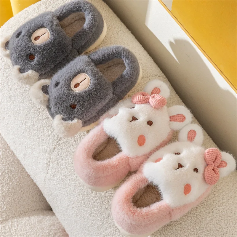 

Winter New Cute Cartoon Baby Cotton Shoes Children Cotton Slippers Warm Home Kids Slippers Cotton nouveau en hiver chaud buty