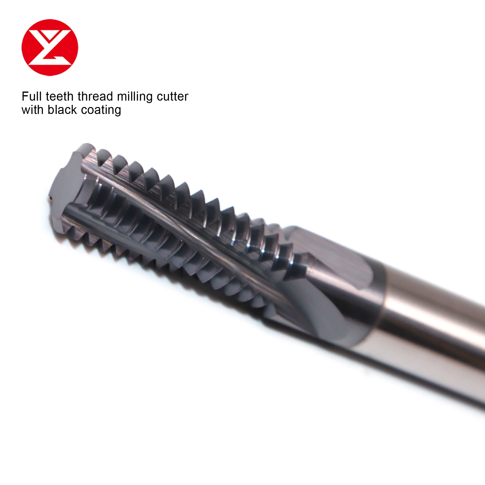 HRC60 Import Balzers coating full tooth thread cutter metric single cutting milling cutter carbide tungsten steel