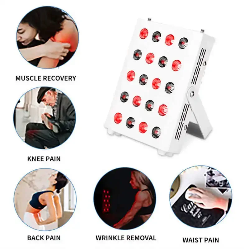 Red Light Physiotherapy Lamp 660nm 850nm LED Infrared Panel Relieve Joint Muscle Pain Postoperation Wound Healing Health Care