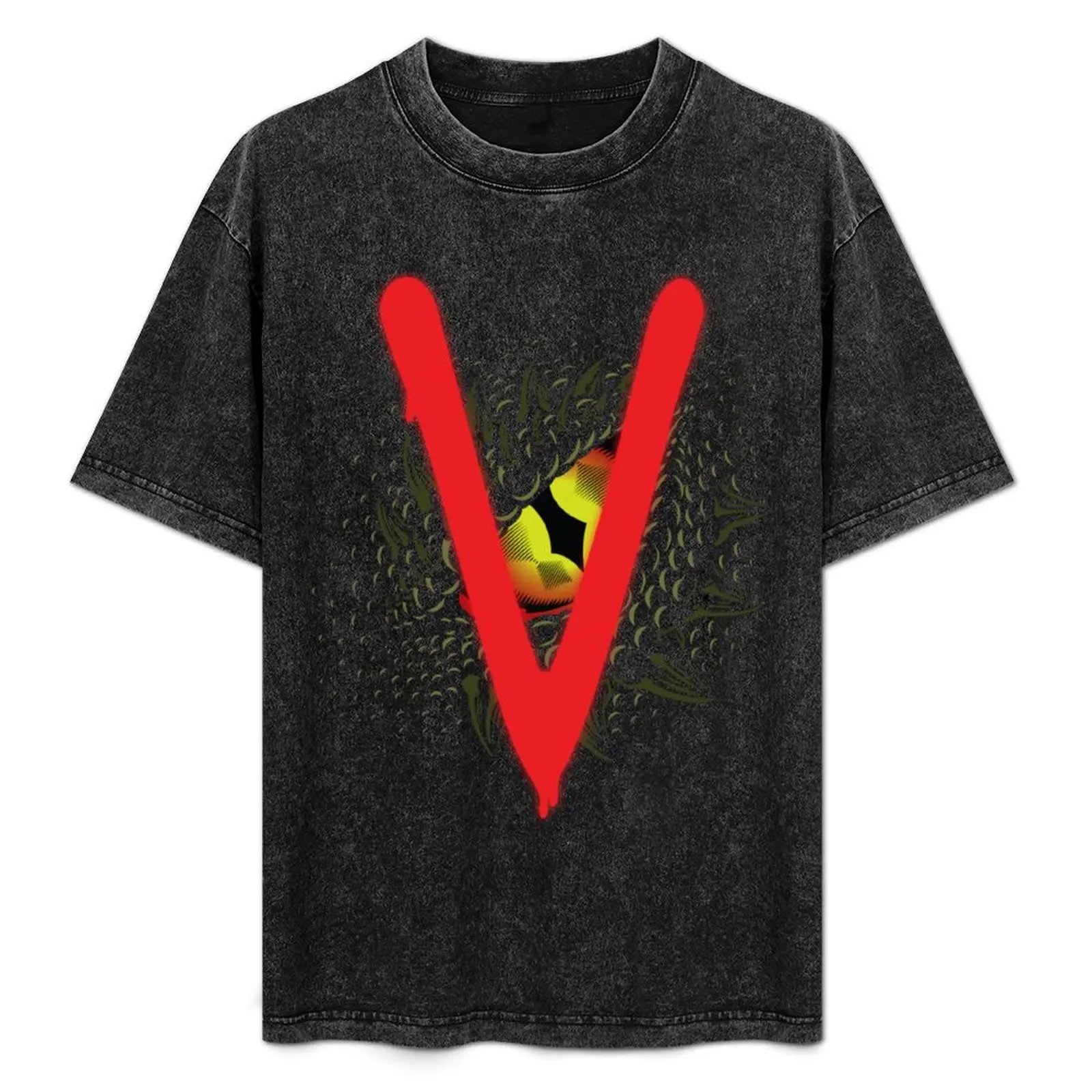 

V - Visitors T-Shirt oversized graphic shirts mens graphic t-shirts pack