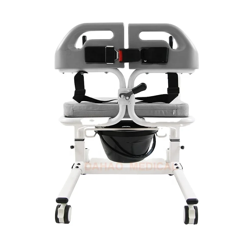 

Patient LiftsDisabled Care Height Adjustable Patient Lifter Toilet Hoist Moving Machine Transfer Wheelchair Lift Nursing Chair T