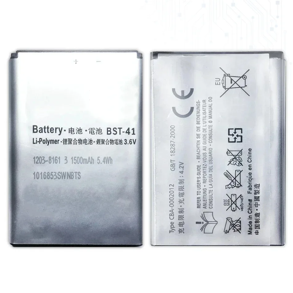 BST-41 Battery For Sony Ericsson Xperia PLAY R800 R800i Play Z1i A8i M1i X1 X2 X2i X10 X10i 1500Mah + Tracking Number