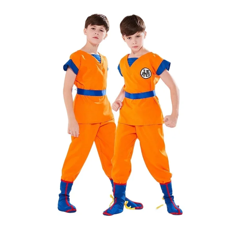 Nieuwjaar Vest Riem Wrister Volwassen Halloween Jurk Pruik Kids Anime Z Son Goku Cosplay Kostuums Carnaval Pak Goku Sun Fancy Dress