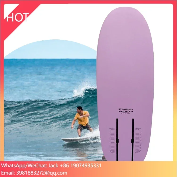 

Unisex KUAYO FUN High Quality 96CM 8.3L Surfboard Skimboard Kiteboards Hydrofoil Wingfoil Hard Dock Start Foil Board