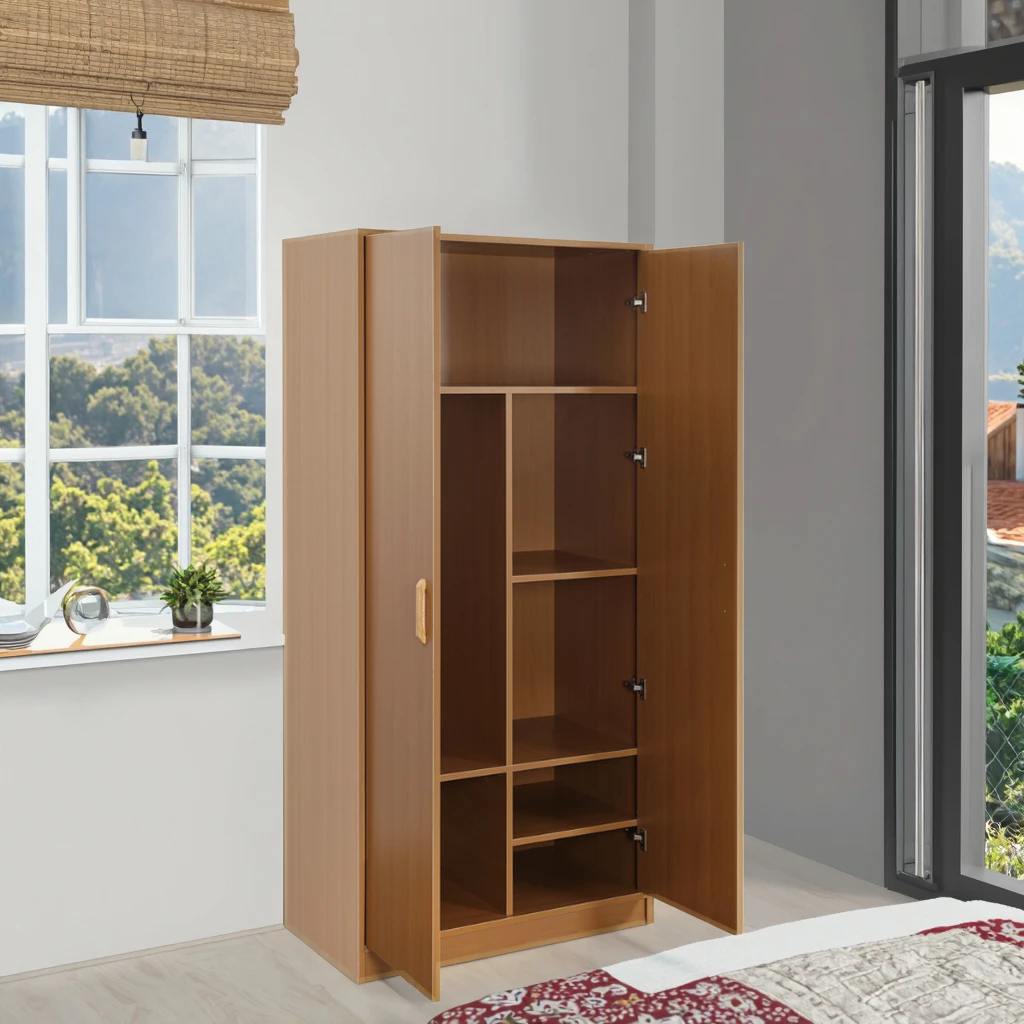 خزائن وخزائن خشبية مخصصة لغرفة النوم، منظم خزانة ملابس حديث متعدد الطبقات لفراش الملابس #5