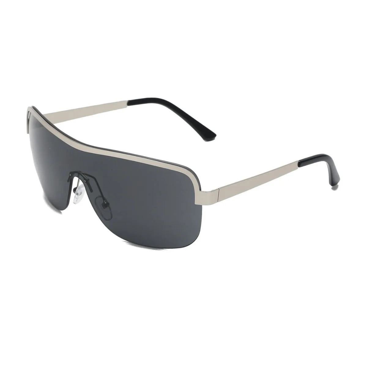 جديد النظارات الشمسية المستديرة النساء الرجال الإطار المعدني مستطيل نظارات شمسية الإناث النظارات الواقية للذكور الإناث النظارات