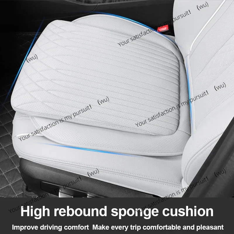 For Tesla Car Cushion Nappa Leather Breathable Non-slip Car Seat High Rebound Pad Seat Cushion Four seasons Universal Auto Seat