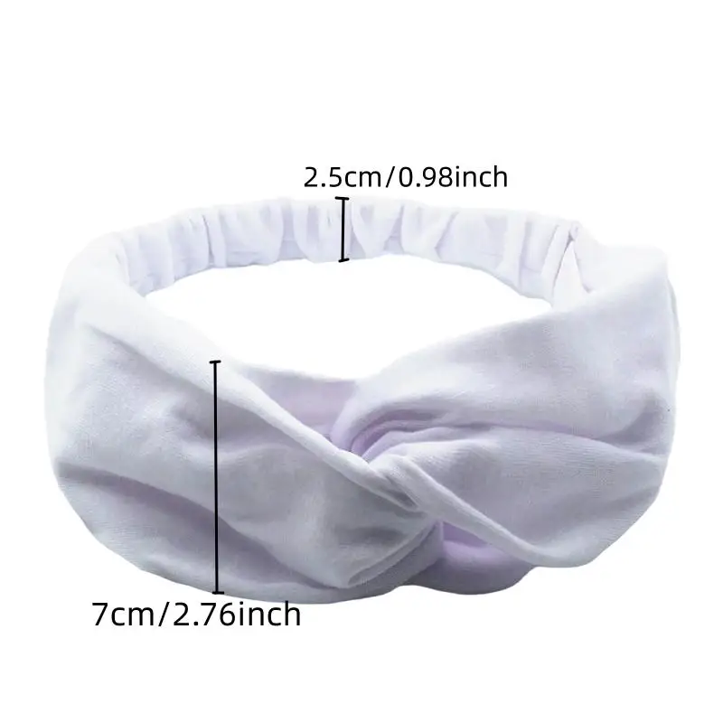 Cotton Twist Headbands for Women Knot Elastic Hairbands Sport Yoga Head Bands Makeup Spa Headwrap Bandage Girls Hair Accessories