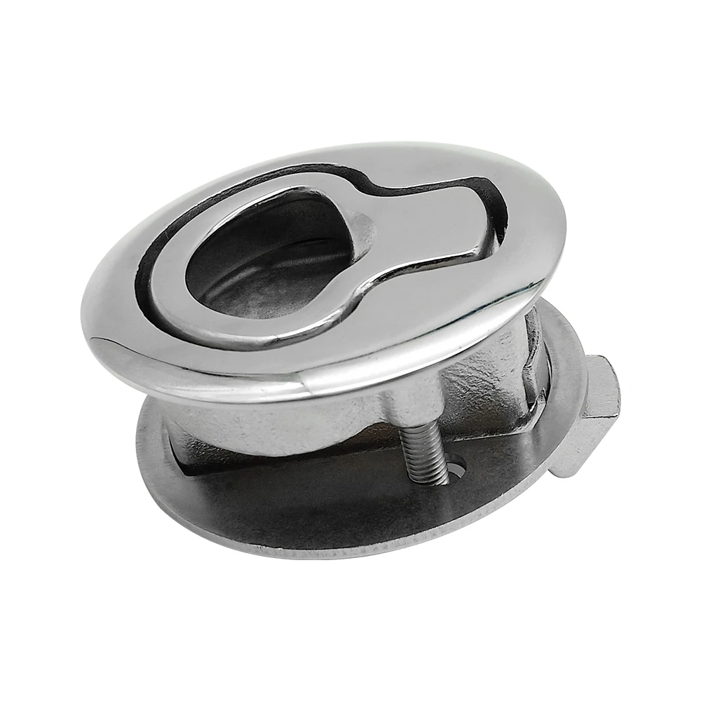 2 "فلوش سحب سلام مزلاج للقارب البحرية سطح السفينة فتحة الباب تحول قفل 316 الفولاذ المقاوم للصدأ الأجهزة البحرية