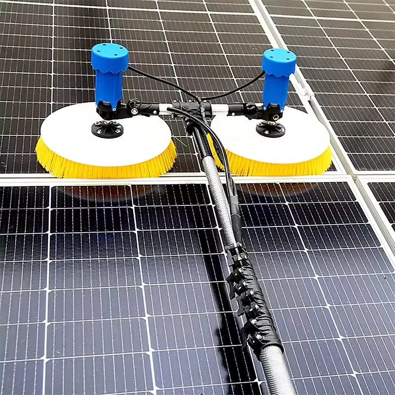 Solar Panel Cleaning Robot Kit Factory Direct Remote Control Lithium Battery Dry/Water Cleaning For Panels Cleaning Machine