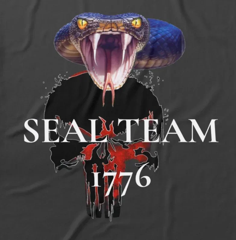 Naval Seal Team 1776 T-Shirt 100% Cotton O-Neck Summer Short Sleeve Casual Mens T-shirt Size S-3XL