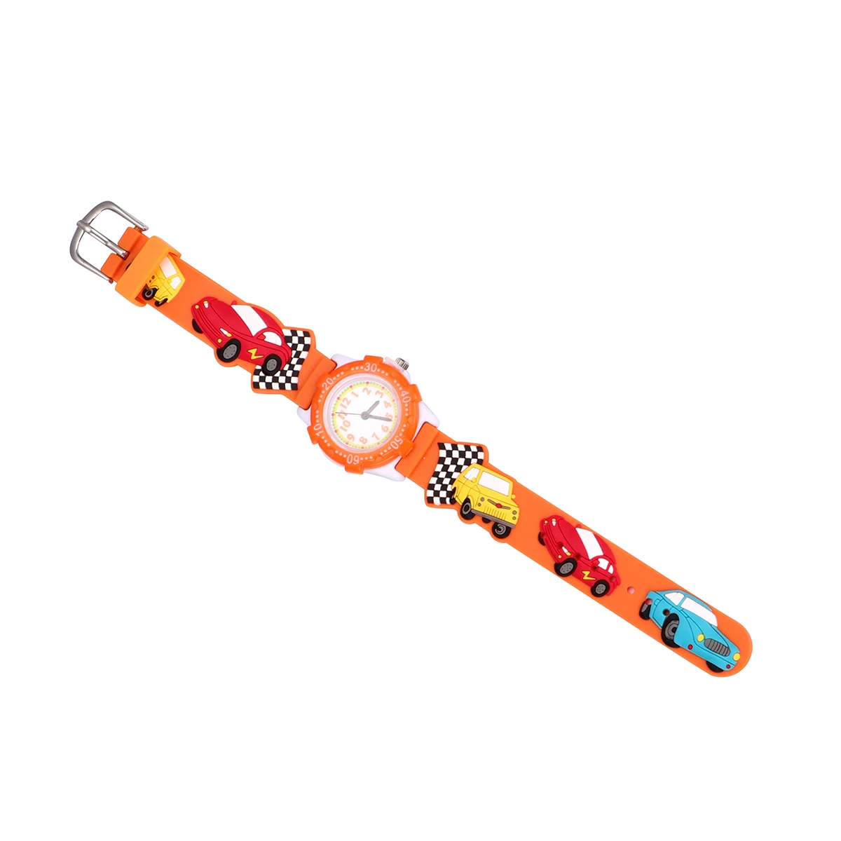 

Cartoon Watch Kids Waterproof Lovely Design Children 3D Pvc Light Pattern Creative Watches Boys Girls Durable Strap Matching