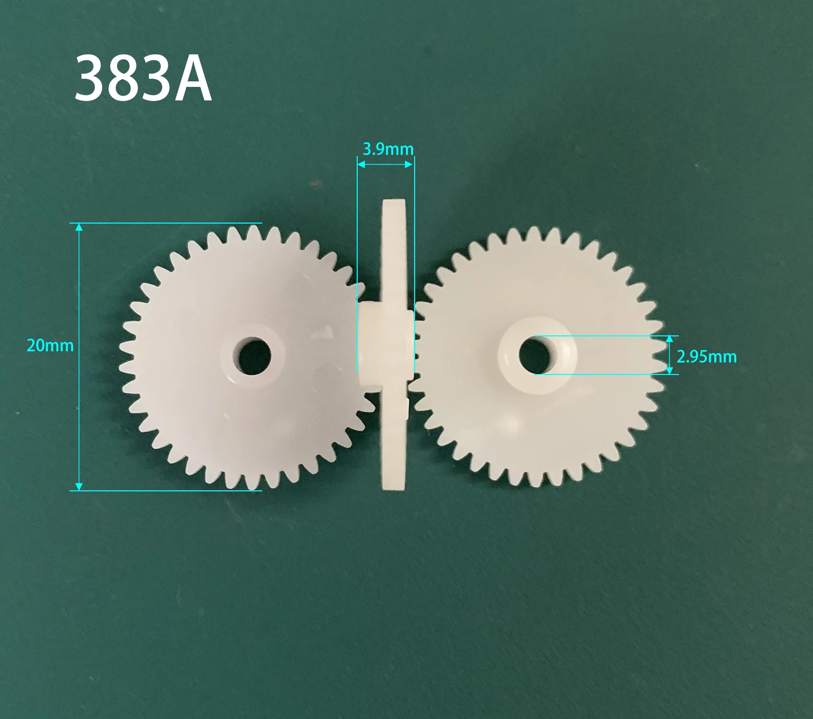 383A 0,5 M 20 MM Módulo de engrenagem 0,5 38 Dentes Disco de engrenagem de plástico Acessórios de brinquedo 10 pçs/lote