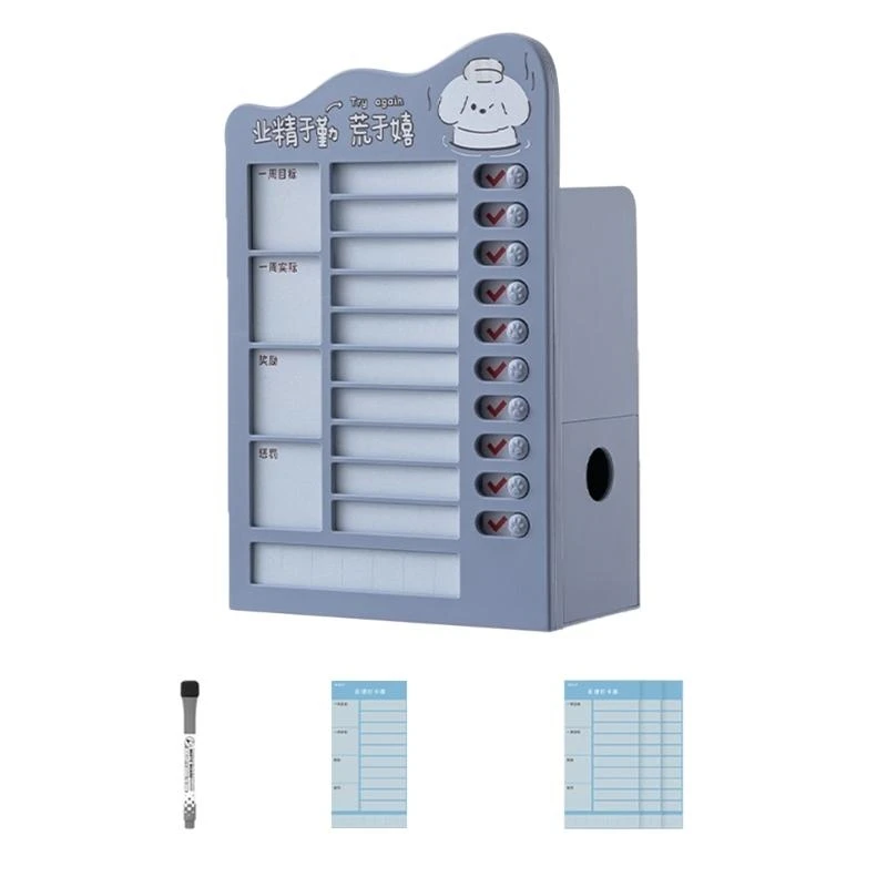 

97QB Pencil Holder Desk Organizers Self-Discipline Card Holder for School