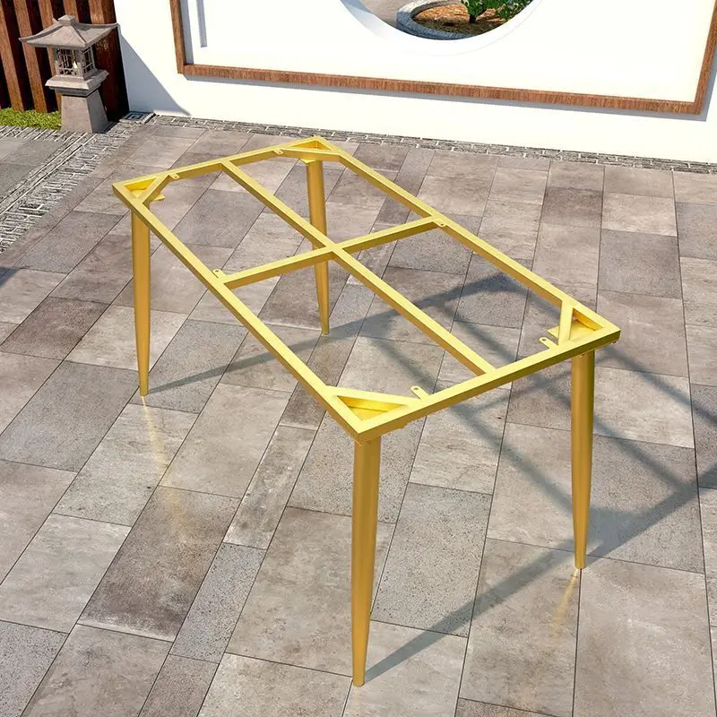 Light Luxury Wrought Iron Table Legs Rock Board Marble Large Board Dining Table Simple Table Foot Metal Frame