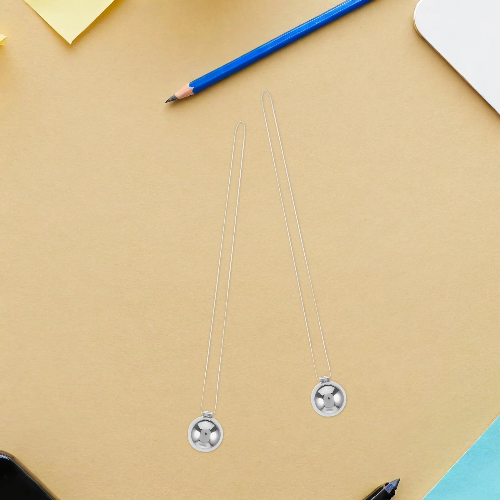 

5Pcs Newton's Cradle Pendulum Balls 18Mm Stainless Steel Precision Swing Physics Experiment Tool Desktop Decoration for Office