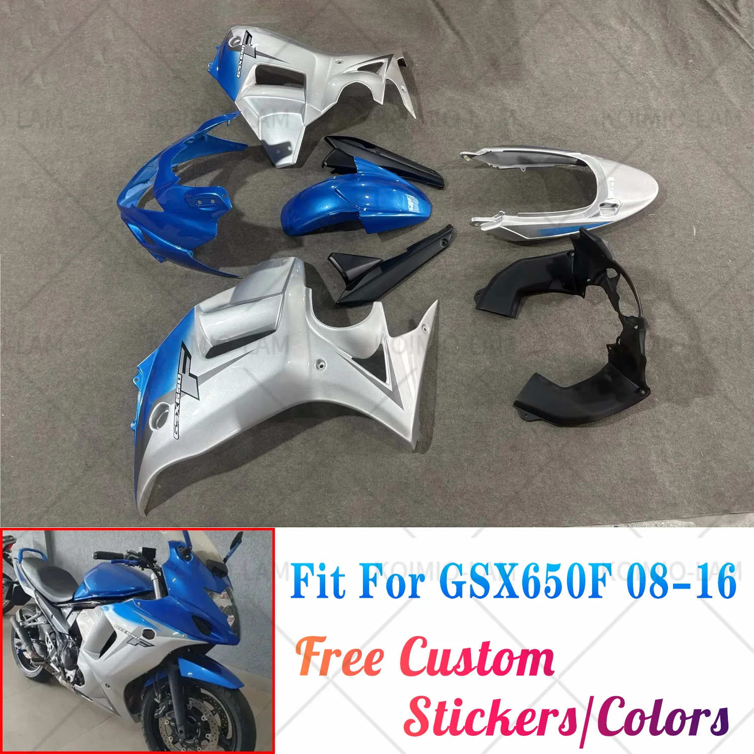 

Fairing Bodywork Kit Panel Set Fit For Suzuki GSX650F Katana 650 2008 - 2016 GSX 650 GSX650 F 2009 2010 2012 2013 2014 2015
