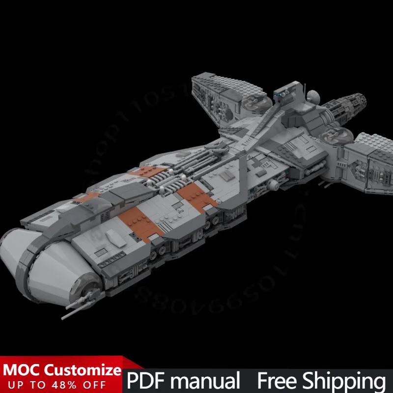 3065 PCS Space War Model Pelta-Class Rescue Frigate MOC Customize Modular Building Block Simple Creative DIY Toy Christmas Gift